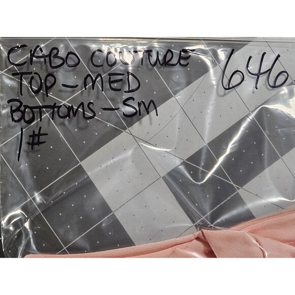 Cabo Couture Women Ruffle Sports Bra Leggings Pink Set S/M Coquette Athflow Y2K - Picture 6 of 12